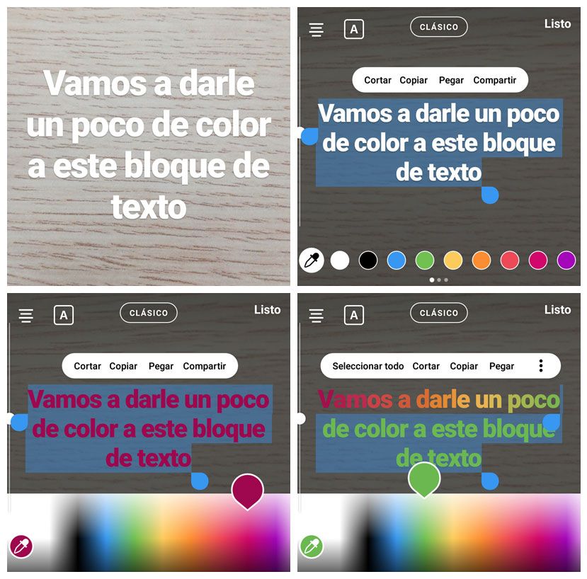 Como pintar las letras de instagram stories