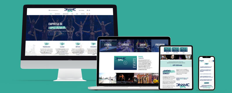 Página Web Profesional Dinamic Show