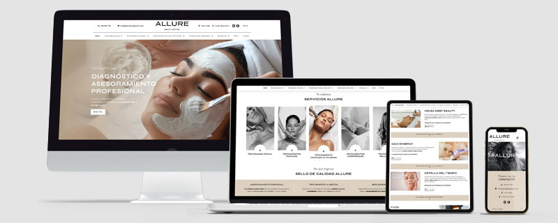 Pagina Web Allure Beauty Centre