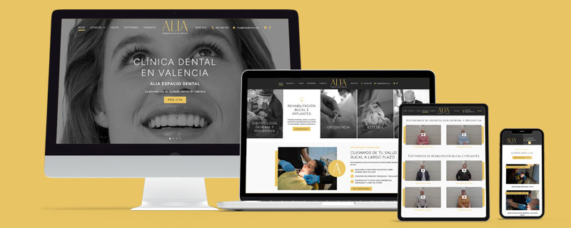 Pagina Web Alia Espacio Dental